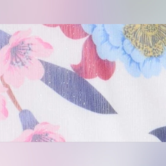 French Connection Aden Bai Lurex Cami Top Cerise Size 6 Red, Blue, White - Picture 6 of 11